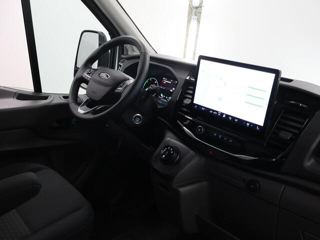 Ford E-Transit 425 L2 H2 TREND 68 kWh | C1 RIJBEWIJS | 1650 KG LAADVERMOGEN | ADAPTIVE CRUISE CONTROL | BI-XENON | BLIND SPOT | NAVIGATIE GROOT | STOELVERWARMING | VOORRUITVERWARMING | RONDOM CAMERA | METALLIC