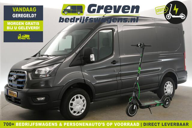 Ford E-Transit 350 L2H2 Trend 68 kWh | GRATIS E-Step! | 184PK Elektrisch | EMISSIEVRIJE ZONE | Automaat Airco Carplay Navigatie PDC 3 Persoons Elektrpakket
