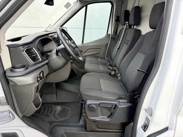 Ford E-Transit 75kWh 184PK 390 Elektrisch 75kWh 334km WLTP BEV Snelladen L2H2 Climate Control Tacho Carplay Camera Stoelverwarming Parkeersensoren voor achter