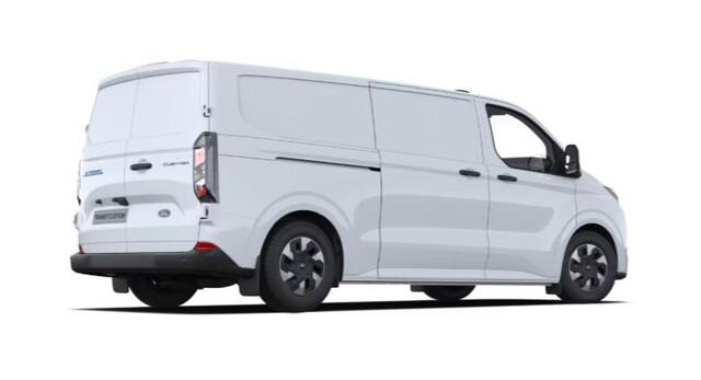 Ford E-Transit Cust. 340 L2H1 Trend 65 kWh 218pk | Ford 8-weg verstelbare en verwarmbare bestuurdersstoel met armsteun (i.c.m. bijrijdersbank) | 13 polige trekhaak met Trailer Sway Control | Centrale dubbele vergrendeling | Driver Assistance Pack Premium | 2 AGM accus|