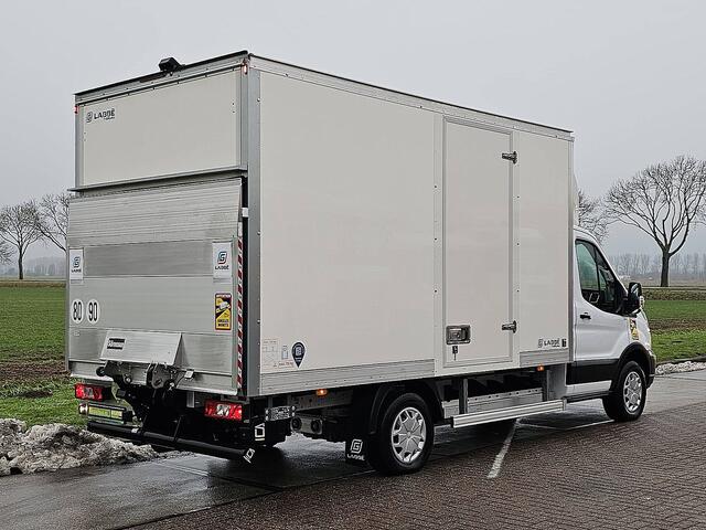 Ford E-Transit 390 L3 89Kwh electrisch, gesloten laadbak, laadklep, zijdeur, airco, automaat, navi, spoiler, NIEUW!!