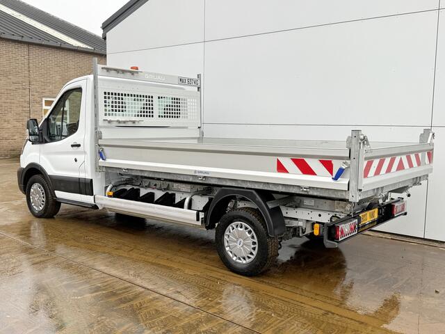 Ford E-Transit 75kWh Kipper Elektrisch 75kWh 334KM WLTP Snelladen Tipper Benne Climate Control Cruise Control Apple Carplay Stoelverwarming Navigatie Camera