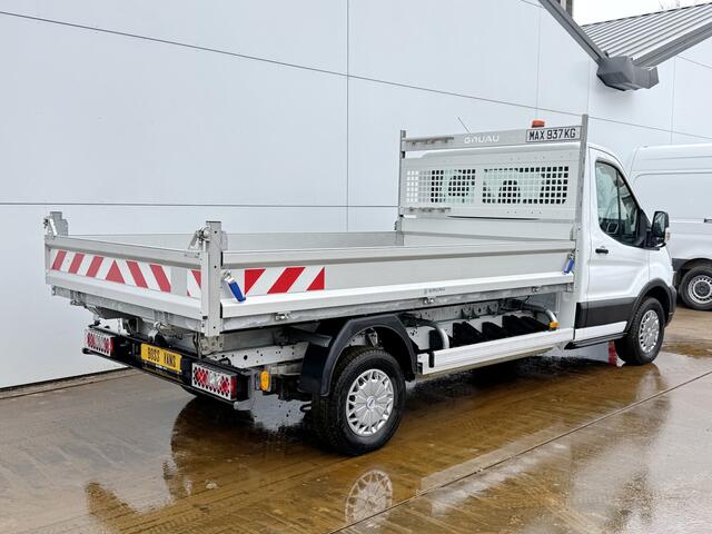 Ford E-Transit 75kWh Kipper Elektrisch 75kWh 334KM WLTP Snelladen Tipper Benne Climate Control Cruise Control Apple Carplay Stoelverwarming Navigatie Camera