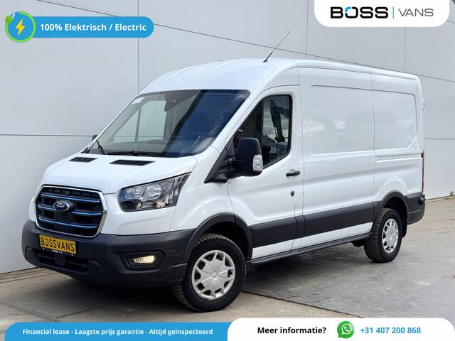Ford E-Transit 68kWh 184PK L2H2 317km WLTP 95,7% (SOH) BEV Snelladen Cruise control Climate control Carplay Laadkabel Parkeersensoren