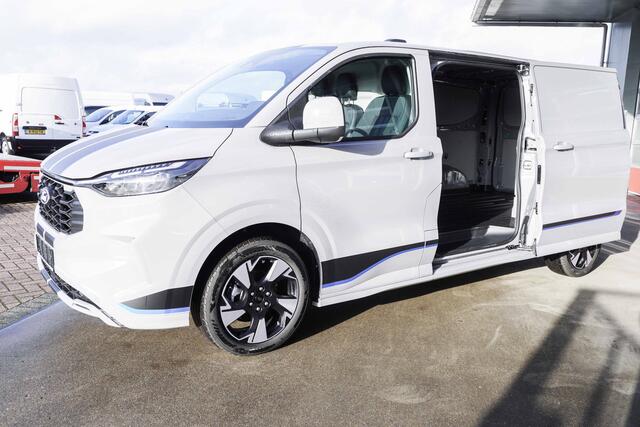 Ford E-Transit Cust. L2H1 Sport 218PK Automaat Schuifdeur links en rechts Airco | adap.cruise | Navi | 360 camera | 19"Lm velgen