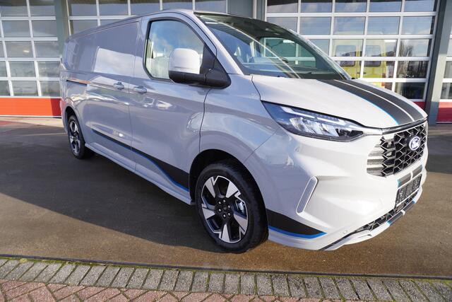 Ford E-Transit Cust. L2H1 Sport 218PK Automaat Schuifdeur links en rechts Airco | adap.cruise | Navi | 360 camera | 19"Lm velgen