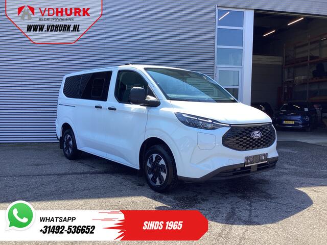 Ford E-Transit Cust Kombi Trend 71kWh 360 km WLTP LED/Standkachel/ Stoelverw./ Stuurverw./ Carplay/ 9 P/ 9 Persoons/ Climate/ Camera/ PDC/ Cruise