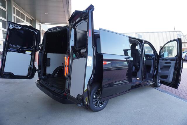 Ford E-Transit Cust. 320 L2H1 Limited 71 kWh 160KW/180PK Dubbelcab. Automaat nr. V087 | Airco | Adap.Cruise | Navi | 360 Camera | Schuifdeur L+R