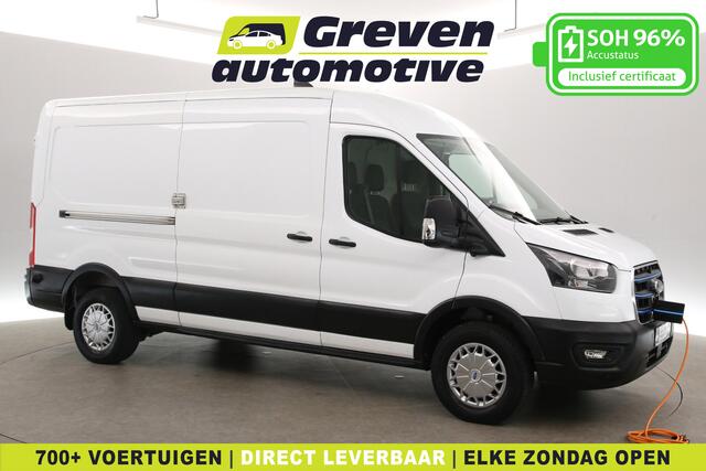 Ford E-Transit L3H2 68 kWh | Snelladen | SOH 96% | 360° Camera | Clima | 3 Zits | Cruise | Carplay | Parkeersens.