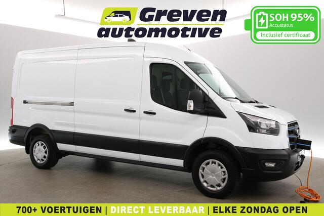 Ford E-Transit 68 kWh L3H2 | Snelladen | SOH 95% | Clima | Camera | Cruise | 3 Zits | 2xSchuifdeur | Carplay | Parkeersens.