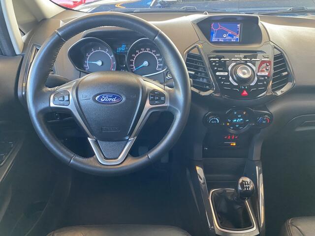 Ford ECOSPORT 1.0 EcoBoost Titanium S,Navigatie,Achteruitrijcamera,V&A Sensoren,Leder&Stoelverwarming,Keyless,Climate&Cruisecontrol,Spraakbediening,Ipod Usb Aansluiting,17 Inch Lmv
