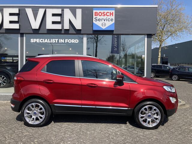 Ford ECOSPORT 1.0 EcoBoost Titanium 125pk/92kW 6-bak | Afn. trekhaak | Dodehoek | Camera | B&O | Winter Pack | Privacy Glass | 17 inch | etc. etc.;