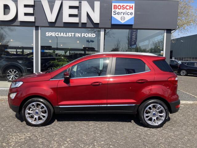 Ford ECOSPORT 1.0 EcoBoost Titanium 125pk/92kW 6-bak | Afn. trekhaak | Dodehoek | Camera | B&O | Winter Pack | Privacy Glass | 17 inch | etc. etc.;