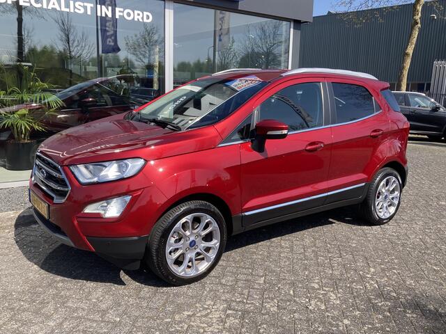 Ford ECOSPORT 1.0 EcoBoost Titanium 125pk/92kW 6-bak | Afn. trekhaak | Dodehoek | Camera | B&O | Winter Pack | Privacy Glass | 17 inch | etc. etc.;