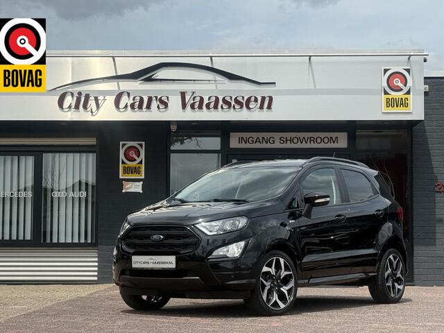 Ford ECOSPORT 1.0 EcoBoost ST-Line Black automaat 125 pk apple carplay keyless entry climate ctr cruise ctr lmv 18 inch xenon half leder/alcantara pdc v/a dealer onderhouden