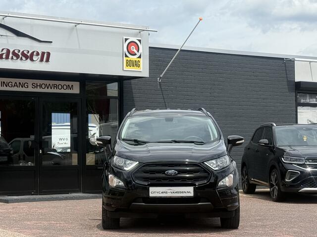Ford ECOSPORT 1.0 EcoBoost ST-Line Black automaat 125 pk apple carplay keyless entry climate ctr cruise ctr lmv 18 inch xenon half leder/alcantara pdc v/a dealer onderhouden