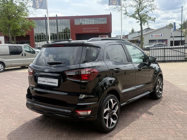 Ford ECOSPORT 1.0 EcoBoost ST-Line Black automaat 125 pk apple carplay keyless entry climate ctr cruise ctr lmv 18 inch xenon half leder/alcantara pdc v/a dealer onderhouden