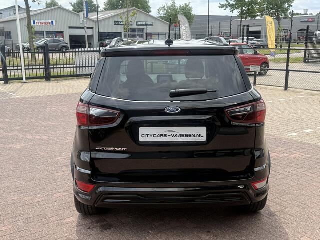 Ford ECOSPORT 1.0 EcoBoost ST-Line Black automaat 125 pk apple carplay keyless entry climate ctr cruise ctr lmv 18 inch xenon half leder/alcantara pdc v/a dealer onderhouden
