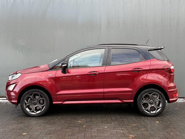 Ford ECOSPORT BWJ 2019 1.0 EcoBoost 126 PK ST-Line PANODAK | STOEL + STUURVERW. | FULL LED | VOORRUITVERW. | HALF LEDER | CAMERA | KEYLESS | CARPLAY + ANDROID | NAVI | CLIMA | CRUISE | LMV | PDC