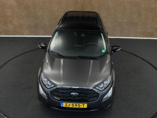 Ford ECOSPORT 1.0 EcoBoost ST-Line Black - AFNEEMBARE TREKHAAK - TREKGEWICHT 1100 KG - OPEN DAK - NAVIGATIE - VOORRUITVERWARMING - STUURVERWARMING - PARKEERSENSOREN VOOR/ ACHTER - CRUISE CONTROL - B&O AUDIO -KEYLESS ENTRY/ START - CLIMATE CONTROL - CAMERA - BLUETOOTH -