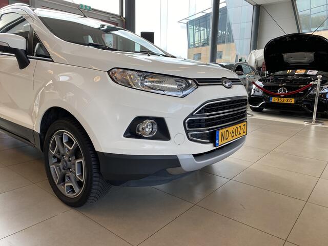 Ford ECOSPORT 1.0 EcoBoost Titanium,Dealeronderhouden,Navigatie,Parkeerassistent,Climate&Cruisecontrol,Spraakbediening.Trekhaak,Voorstoelenverwarmd,Keyless,17 Inch Lmv