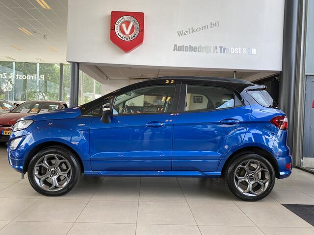 Ford ECOSPORT 1.0 EcoBoost ST-Line,1e Eigenaar,Dealeronderhouden,Navigatie,Achteruitrijcamera,Spraakbediening,B&O,Keyless,Halfleder/Alcantara,Stoel&Stuurverwarming,V&A Sensoren,Two Tone Lak,17 Inch Lmv