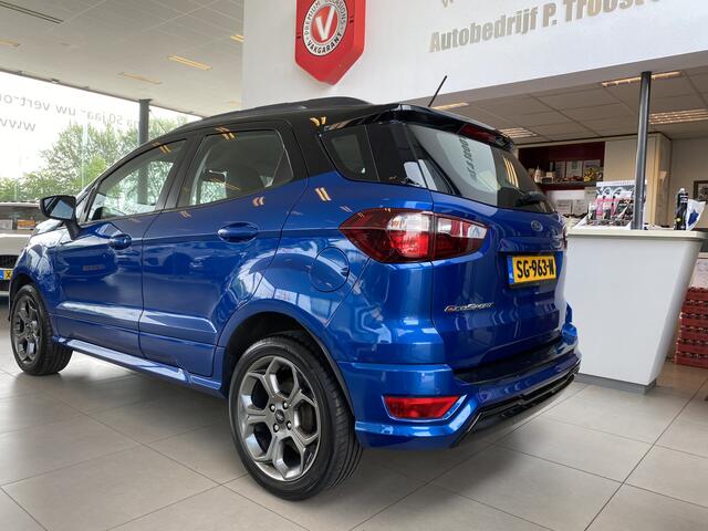 Ford ECOSPORT 1.0 EcoBoost ST-Line,1e Eigenaar,Dealeronderhouden,Navigatie,Achteruitrijcamera,Spraakbediening,B&O,Keyless,Halfleder/Alcantara,Stoel&Stuurverwarming,V&A Sensoren,Two Tone Lak,17 Inch Lmv