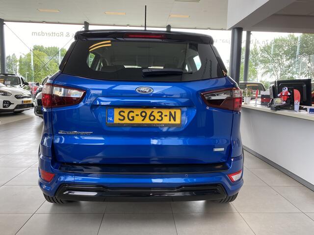Ford ECOSPORT 1.0 EcoBoost ST-Line,1e Eigenaar,Dealeronderhouden,Navigatie,Achteruitrijcamera,Spraakbediening,B&O,Keyless,Halfleder/Alcantara,Stoel&Stuurverwarming,V&A Sensoren,Two Tone Lak,17 Inch Lmv