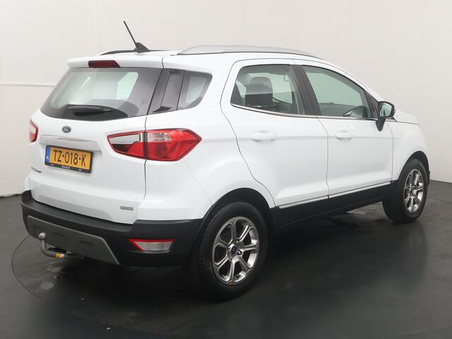 Ford ECOSPORT EcoBoost 125 pk Titanium | Trekhaak | Navi | Clima | Cruise | LMV | Parkeersens.| Half leer | 100% dealer onderh.