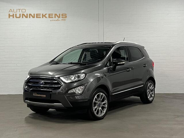 Ford ECOSPORT 1.0 EcoBoost Titanium Trekhaak | Open dak | Cruise control | Stuur-/Stoelverwarming | Carplay | Verwarmde voorruit | Navigatie | Bang & Olufsen