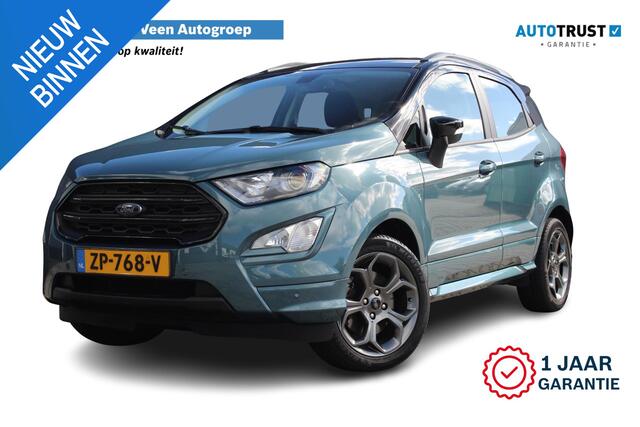 Ford ECOSPORT 1.0 EcoBoost ST-Line | Incl. 12 maanden garantie | Airco | Trekhaak | Stoelverwarming | Stuurwiel verwarmd | Navigatie | Cruise | Bluetooth | Parkeersensoren | Parkeer camera | Bang & Olufsen Audio |