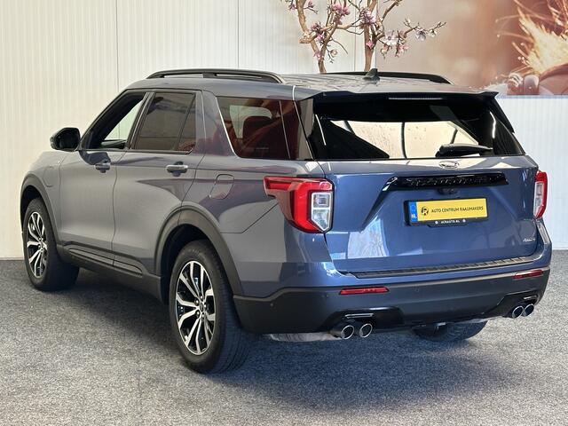 Ford EXPLORER 3.0 V6 ECOBOOST PHEV ST-LINE 7 PERSOONS NAVIGATIE ADAPTIVE CRUISE CONTROL PANORAMA SCHUIF/KANTELDAK APPLE CARPLAY/ANDROID RIJSTROOKSENSOREN DODEHOEKSENSOREN 360 CAMERA AFN. TREKHAAK ZEER MOOI !! 3010