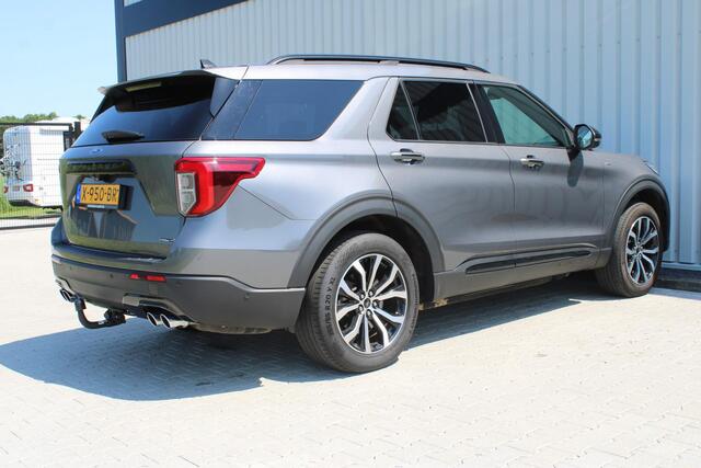 Ford EXPLORER 3.0 V6 EcoBoost PHEV ST-Line | Incl. 12 maanden garantie | 7-persoons | Trekhaak | Stoel/stuur verwarming | Stoelventilatie | Adaptieve cruise control | Climate control | Apple carplay/Android auto | Memory seat | Schuif/kantel dak |