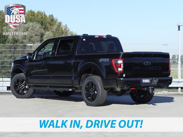 Ford F-150 5.0 V8 | SuperCrew Lariat FX4 | Black Edition 360 Camera | Pano | Black Edition Meerprijs extra opties / Accessoires - Deksel, Backflip, Fenders, wraps, Stripings etc