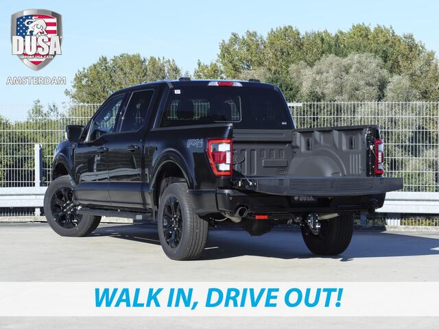 Ford F-150 5.0 V8 | SuperCrew Lariat FX4 | Black Edition 360 Camera | Pano | Black Edition Meerprijs extra opties / Accessoires - Deksel, Backflip, Fenders, wraps, Stripings etc