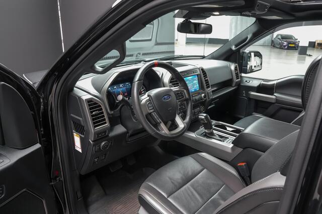 Ford F-150 SuperCrew Raptor 3.5 457pk V6 |Live Valve Fox|1e eigenaar|dealer onderhouden|pano|memory|B&O|BLIS|Apple Carplay|LED-verlichting|stoelventilatie en verwarming|digital cockpit|keyless|