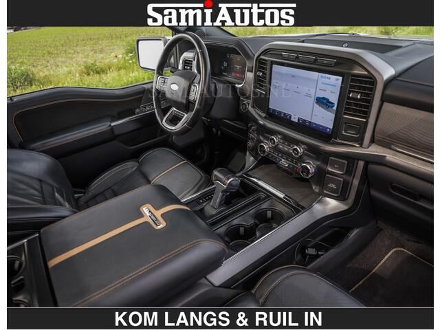 Ford F-150 PLATINUM | MASSAGE | PANO | GROOTSCHERM | COMFORT STOELEN | ADAPTIVE CRUISE | DC | DUBBELE CABINE | FACELIFT MODEL | GROOT SCHERM | 5 PERSOONS | DC | DASH CAM | MASSAGE | | De specialist in Amerikaanse pick-ups in Nederland en Europa.