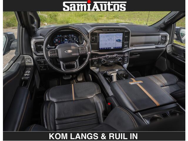 Ford F-150 PLATINUM | MASSAGE | PANO | GROOTSCHERM | COMFORT STOELEN | ADAPTIVE CRUISE | DC | DUBBELE CABINE | FACELIFT MODEL | GROOT SCHERM | 5 PERSOONS | DC | DASH CAM | MASSAGE | | De specialist in Amerikaanse pick-ups in Nederland en Europa.