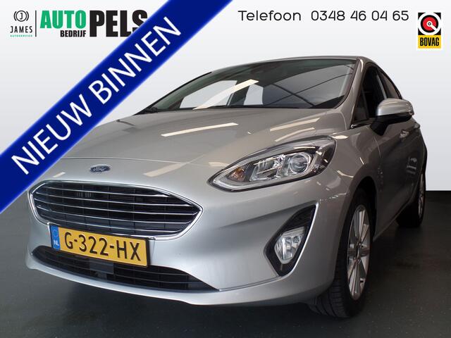 Ford FIESTA 1.0 EcoBoost Titanium 5drs, Dealer onderhouden, Clima controle, Cruise controle, Navigatie, Elek ramen, Led verlichting, Lm velgen 16'', Uniek 49.000km, Nederlandse auto!! Bovag afleverpakket 695,-