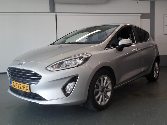 Ford FIESTA 1.0 EcoBoost Titanium 5drs, Dealer onderhouden, Clima controle, Cruise controle, Navigatie, Elek ramen, Led verlichting, Lm velgen 16'', Uniek 49.000km, Nederlandse auto!! Bovag afleverpakket 695,-