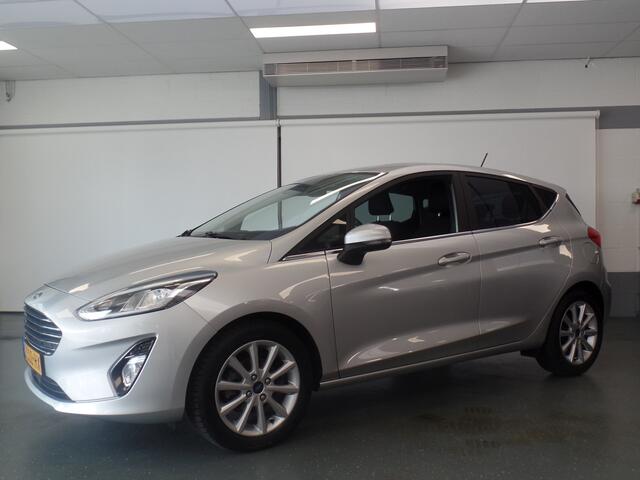 Ford FIESTA 1.0 EcoBoost Titanium 5drs, Dealer onderhouden, Clima controle, Cruise controle, Navigatie, Elek ramen, Led verlichting, Lm velgen 16'', Uniek 49.000km, Nederlandse auto!! Bovag afleverpakket 695,-