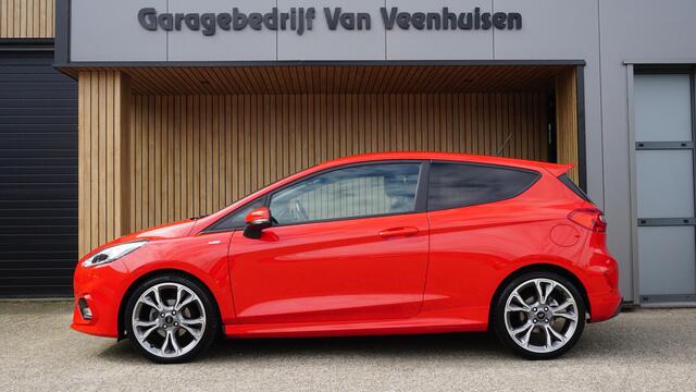 Ford FIESTA 1.0 126pk EcoBoost ST-Line 3Drs Leder/Alcantara 18inch LM LED *Race Red * NL auto! 123484km!