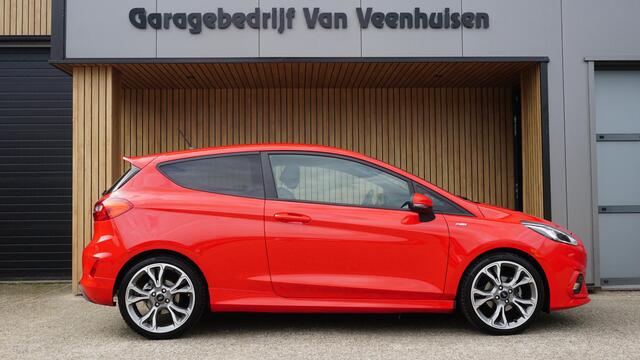 Ford FIESTA 1.0 126pk EcoBoost ST-Line 3Drs Leder/Alcantara 18inch LM LED *Race Red * NL auto! 123484km!