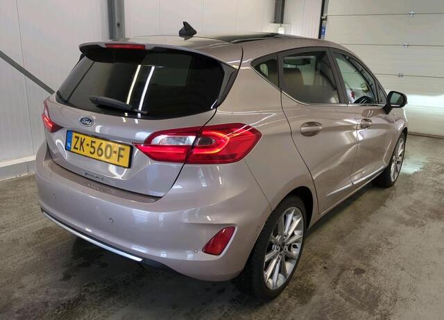Ford FIESTA 1.0 101PK Automaat Vignale 5drs / Panoramadak / Leder / Airco-ecc./ Pdc.+Camera / Stoel-Stuurverwarming / Navigatie /