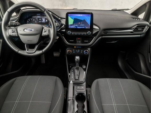 Ford FIESTA 1.0 EcoBoost Titanium 100Pk Automaat (APPLE CARPLAY, GROOT NAVI, TREKHAAK, LM VELGEN, SPORTSTOELEN, CRUISE, PARKEERSENSOREN, NIEUWE APK, NIEUWSTAAT)