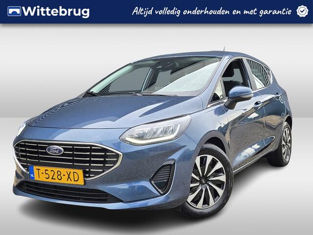 Ford FIESTA 1.0 EcoBoost Hybrid Titanium | Parkeersensoren | Keyless Entry | Stoel en Stuurverwarming | Voorruitverwarming | Navigatie via Apple Carplay of Android Auto |
