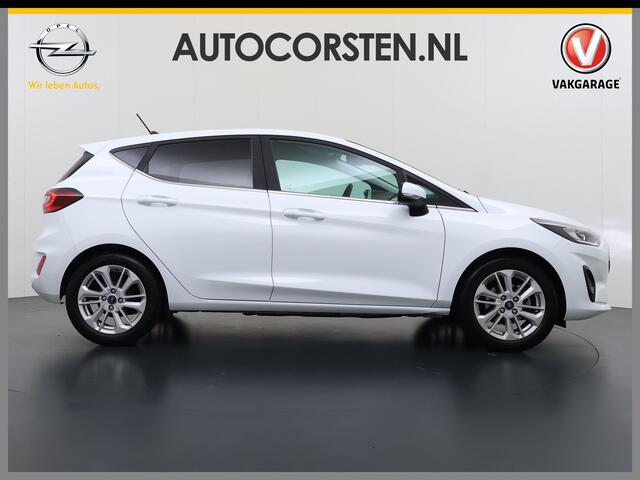 Ford FIESTA T 125PK Hybrid Titanium X Apple Carplay Android Auto Navi Bordherkenning Camera Ecc Cruise Control Pdc Lmv Privacy Glas Led Ford Sync 3 Keyless Bluetooth DAB+ 1e Eigenaar Origineel Nederlandse Auto ¤ 26000 nieuw!
