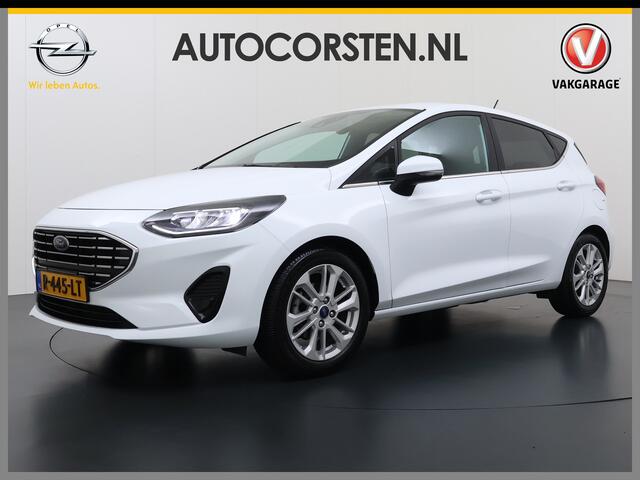 Ford FIESTA T 125PK Hybrid Titanium X Apple Carplay Android Auto Navi Bordherkenning Camera Ecc Cruise Control Pdc Lmv Privacy Glas Led Ford Sync 3 Keyless Bluetooth DAB+ 1e Eigenaar Origineel Nederlandse Auto ¤ 26000 nieuw!