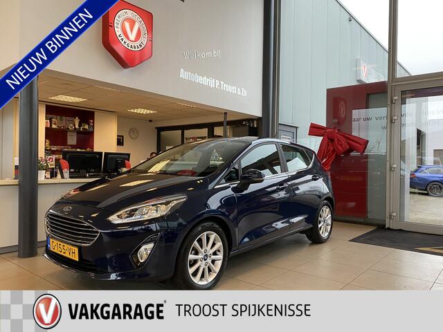 Ford FIESTA 1.0 EcoBoost Titanium,Apple Carplay/Android Auto,Climate&Cruisecontrol,Spraakbediening,Parkeerassistent,Lane Assist,DAB+,Elektrischpakket,Parkeersesnsoren,16 Inch Lmv