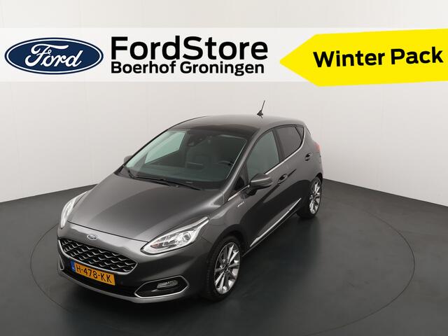 Ford FIESTA EcoBoost 125 pk Vignale | Pano | Winter Pack | Camera | Leer | Adapt. cruise | B&O | 17" | Pr. glass |